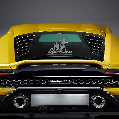 Vinilos adhesivos gráficos de toros para la ventana trasera para Lamborghini Huracan Evo