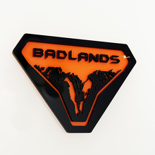 Montañas Badlands Insignias de guardabarros Emblema de portón Placa 3D 5