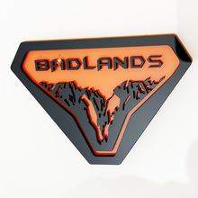 Montañas Badlands Insignias de guardabarros Emblema de portón Placa 3D 7