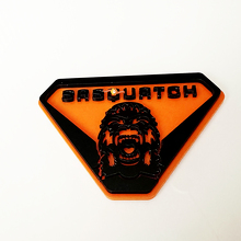 Insignias Sasquatch Yeti para aletas Emblema de portón Placa 3D 8