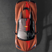 Kit de vinilos de rayas superiores con bandera de EE.UU. para Chevrolet Corvette C8_3