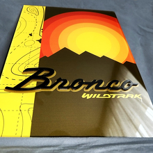 Panel de Arte de Pared de Garaje de Acrílico Brillante Heritage Bronco Wildtrak 2