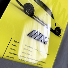 Panel de arte de pared de garaje en acrílico brillante BMW M3 G80 4