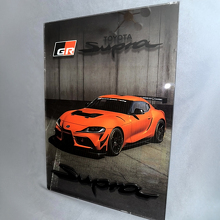 Panel de arte de pared de garaje de acrílico brillante personalizado Toyota Supra 2