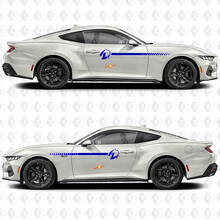Juego de calcomanías de vinilo de franjas laterales con sombra de caballo para Musclecar Musclecarmodel_2