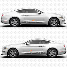 Calcomanía Adhesiva de Vinilo con Gráficos de Raya Lateral Estilo Coche de Turismo Profesional para Ford Mustang 3