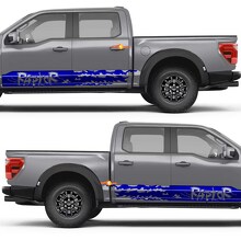Aggressive Block Abstract Graphics Side Doors Rocker Panel Vinyl Decal Sticker for Ford F-150 5