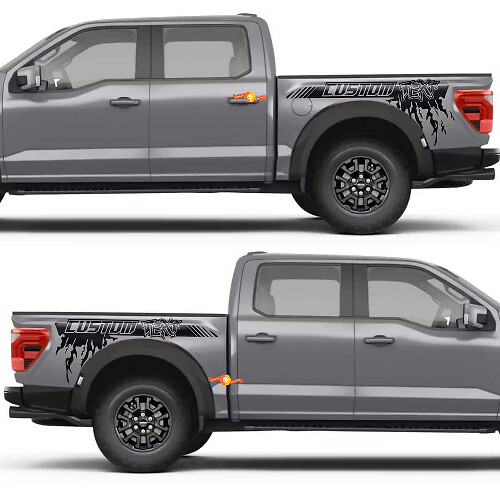 Calcomanía adhesiva de vinilo de salpicadura lateral para guardabarros trasero para Ford F-150