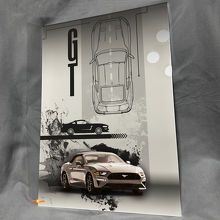 Custom GT Glossy Acrylic Garage Wall Art Panel for Ford Mustang fans 2