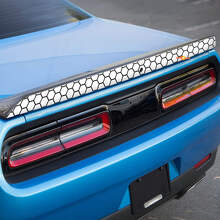 Calcomanía adhesiva de vinilo con gráfico de panal para alerón para Dodge Challenger_3