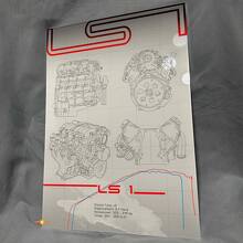 Panel de Arte de Pared de Garaje con Acabado Acrílico Brillante para Motor LS1 Personalizado 2