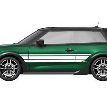 Calcomanía de vinilo lateral con gráficos de franjas de carreras para Mini Cooper S 2