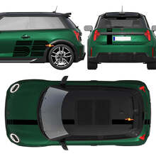 Vinilo adhesivo de franjas Kit completo Edición 52 Victory para Mini Cooper S_2