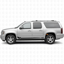 Tiras de Vinilo con Diseño de Panal para Puerta y Panel de Rodilla para Chevrolet Suburban GMT900 2007-2014_2