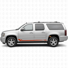 Tiras de Vinilo con Diseño de Panal para Puerta y Panel de Rodilla para Chevrolet Suburban GMT900 2007-2014_4
