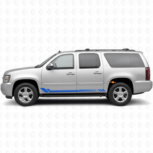 Tiras de Vinilo con Diseño de Panal para Puerta y Panel de Rodilla para Chevrolet Suburban GMT900 2007-2014_5