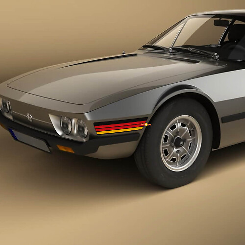 Calcomanías de vinilo de rayas vintage retro para guardabarros delantero de Volkswagen SP2