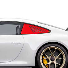 Pegatinas de franjas laterales traseras estilo Le Mans para Porsche 911 y Cayman_2