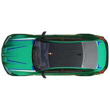 Calcomanía de vinilo de franjas laterales para capó y maletero M Performance para BMW M3 G80 2