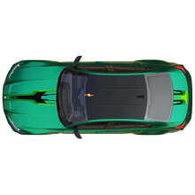 Calcomanía de vinilo con franjas abstractas para capó y maletero M Performance para BMW M3 G80 3
