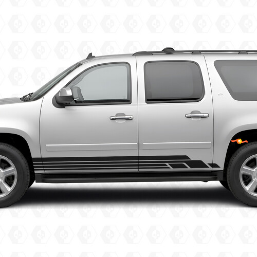 Tiras de vinilo estratificadas para puertas y paneles laterales para Chevrolet Suburban GMT900 2007-2014