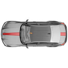 Calcomanía de vinilo con franjas gráficas para cofre y cajuela M Performance para BMW M3 G80 3