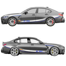 Calcomanía de Vinilo para Guardabarros con Rayas Laterales M Performance para BMW M3 G80 2