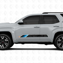 Pegatinas de vinilo con rayas para puertas estilo retro de mapa topográfico para Toyota 4Runner 6ta generación_2