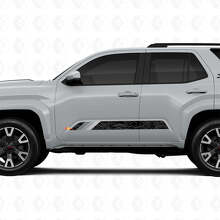 Pegatinas de vinilo con rayas para puertas estilo retro de mapa topográfico para Toyota 4Runner 6ta generación_3