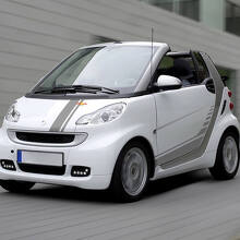 Kit de Calcomanías de Vinilo de Rayas de Carreras para Capó Lateral para Smart 2