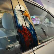 Calcomanía Adhesiva de Vinilo para Puertas Pilar Estilo Águila Calva USA 2 2