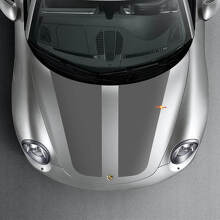 Kit de Vinilo de Capó con Franjas Dobles Anchas de Carreras para Porsche 911 996 997 Carrera 2