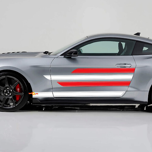 Kit de Vinilo de Tiras Lisos y Marcadas para Umbrales de Puertas de Musclecar Shelby Super Snake