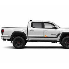 Pegatinas de vinilo laterales con rayas gemelas estilo Heritage para Tacoma 2015-2023 3