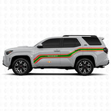 Adhesivos Vinilo Laterales Líneas Ascendentes Estilo Techno Para Toyota 4Runner 3