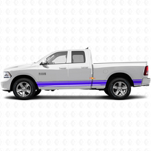 Calcomanía vinílica de franjas rectas para el panel lateral del faldón para Dodge Ram 1500 2011-2018 2