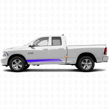 Tiras Curvadas Vinilo Adhesivo para Paneles Laterales y Puertas para Dodge Ram 1500 2011-2018 2