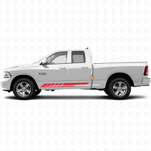 Calcomanía adhesiva de vinilo con franjas ajedrezadas para panel de faldón lateral de puerta para Dodge Ram 1500 2011-2018 3