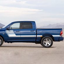 Vinilo Adhesivo de Rayas a Cuadros para Puerta para Dodge Ram 1500 2009-2018 2