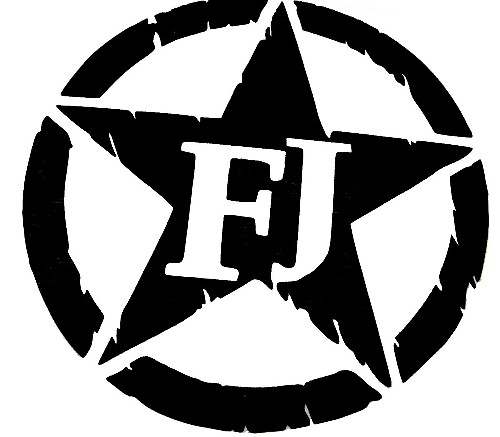 Set de pegatinas de vinilo Toyota FJ Cruiser FJ Military Star