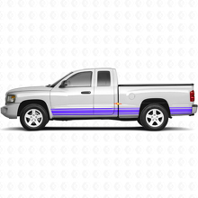 Pegatina de vinilo para panel lateral Straight Lines Rocker para Dodge Dakota 2005-2011 2