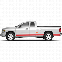 Pegatina de vinilo para panel lateral Straight Lines Rocker para Dodge Dakota 2005-2011 3