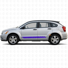 Pegatinas de vinilo para paneles laterales con franjas de estilo topográfico para Dodge Caliber 2007-2012_2