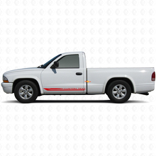 Calcomanía de Vinilo para Panel Lateral Curva con Rayas a Cuadros para Dodge Dakota 1997-2004 3
