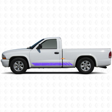 Calcomanía de Vinilo con Rayas de Estilo Topográfico para Paneles Laterales de Dodge Dakota 1997-2004 2