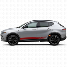 Pegatinas de vinilo decorativas de franjas para paneles laterales para Dodge Hornet 2023+ 3
