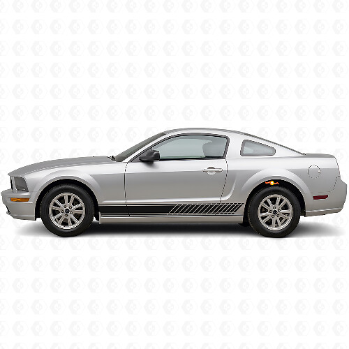 Kit de pegatinas de vinilo con franjas laterales para coche muscle Musclecarmodel