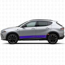 Calcomanía de Vinilo para Panel de Estribo con Franjas Perforadas para Dodge Hornet 2023+_2