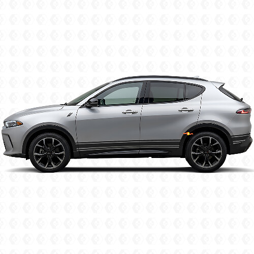 Pegatina de vinilo lateral para panel de puerta con líneas rectas para Dodge Hornet 2023+ 1