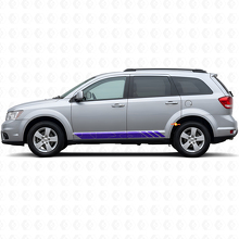 Calcomanía de vinilo con rayas estilo topográfico para puertas Dodge Journey 2009-2020_2